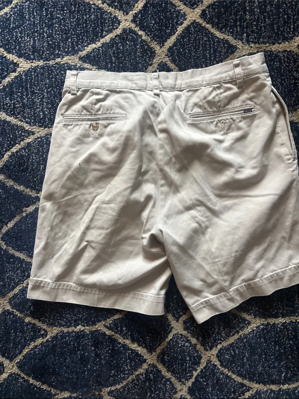 Polo by Ralph Lauren Light Khaki Flat-Front Cotton Shorts